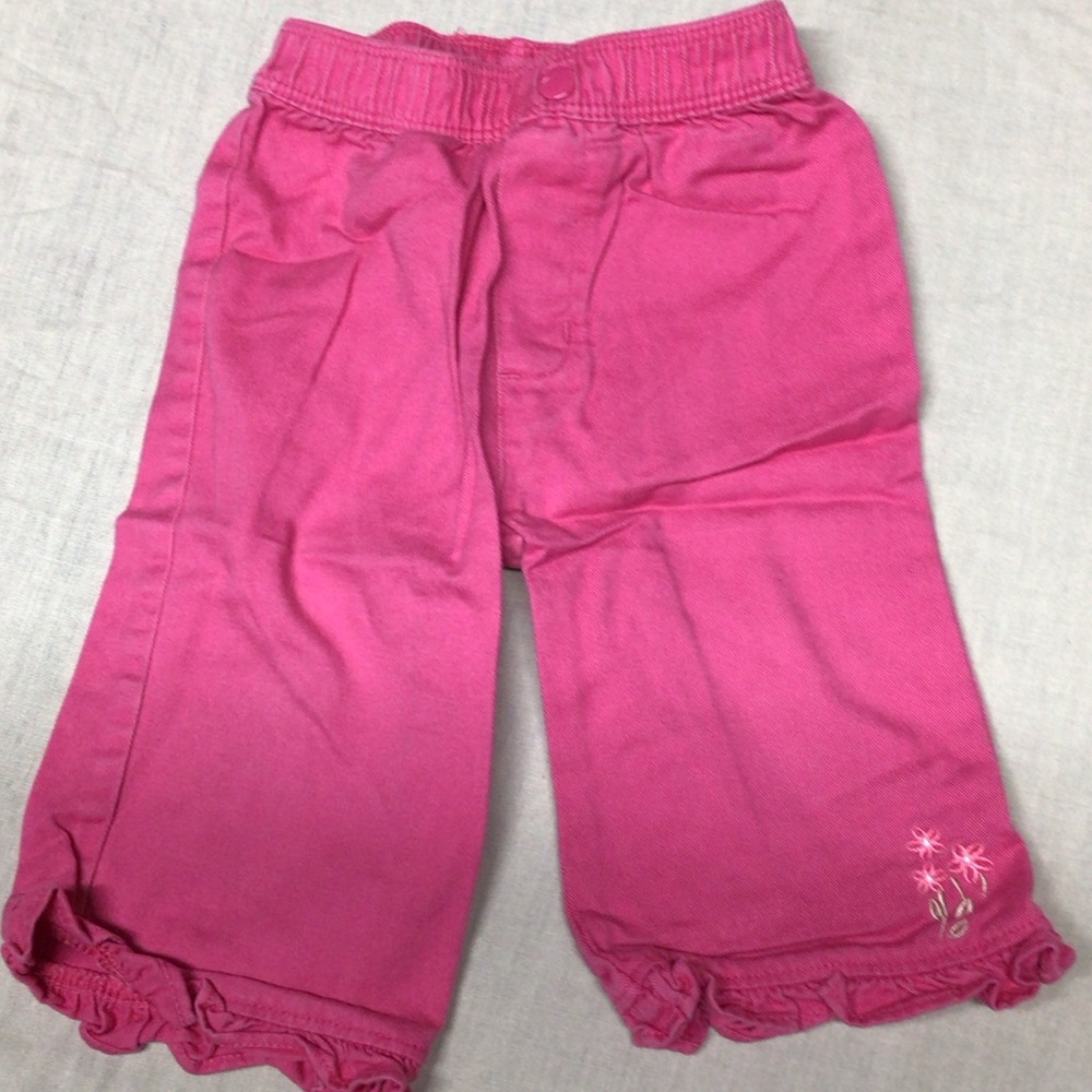 Charming Pink Skort with Floral Detail